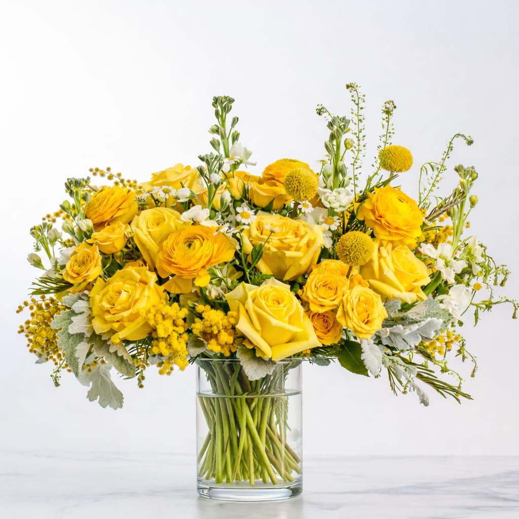 Mellow Yellow Flower Bouquet