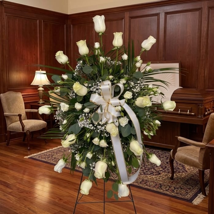 Rose Easel Spray Flower Bouquet