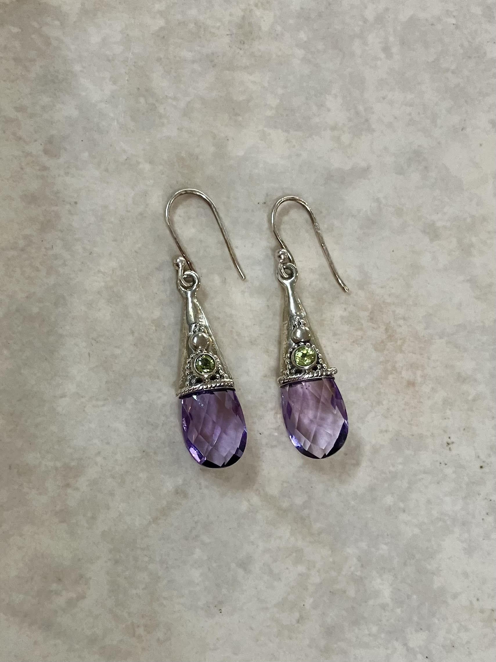 Amethyst Peridot Flower Bouquet