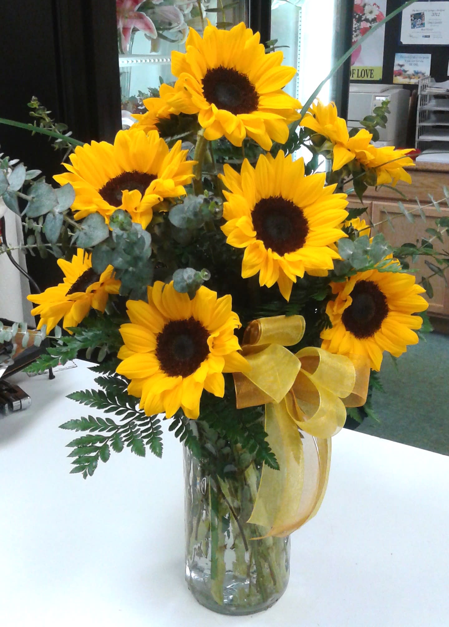Sun Kissed Sunflowers Flower Bouquet