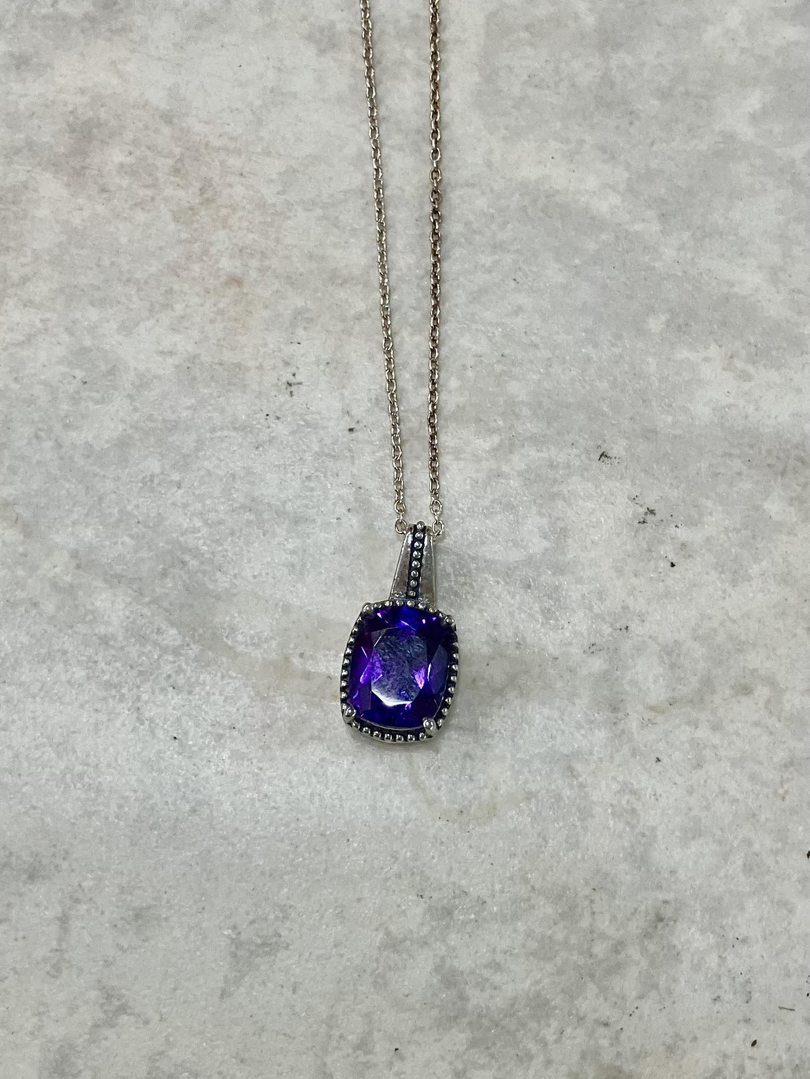 Amethyst Sterling Silver Flower Bouquet