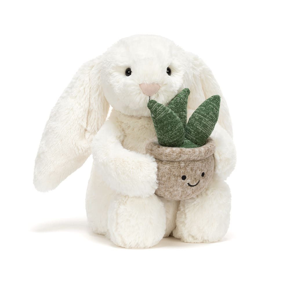 Jellycat Cream Bunny with Plant Flower Bouquet