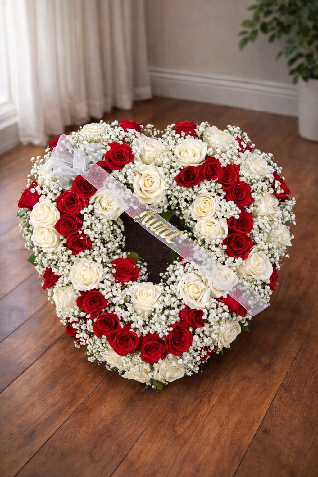 Classic Rose Sympathy Heart