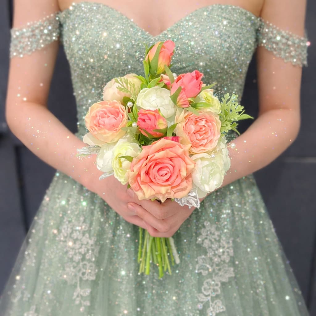 Blush & Pearl Prom Bouquet