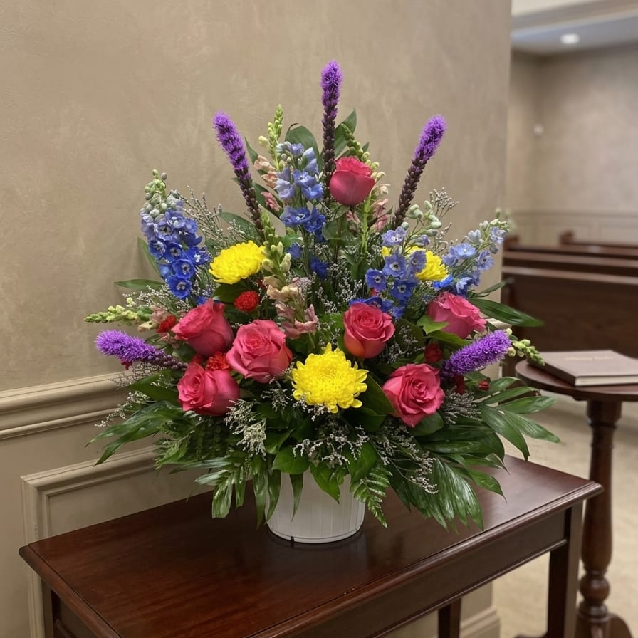 Colorful Condolences Traditional Tribute