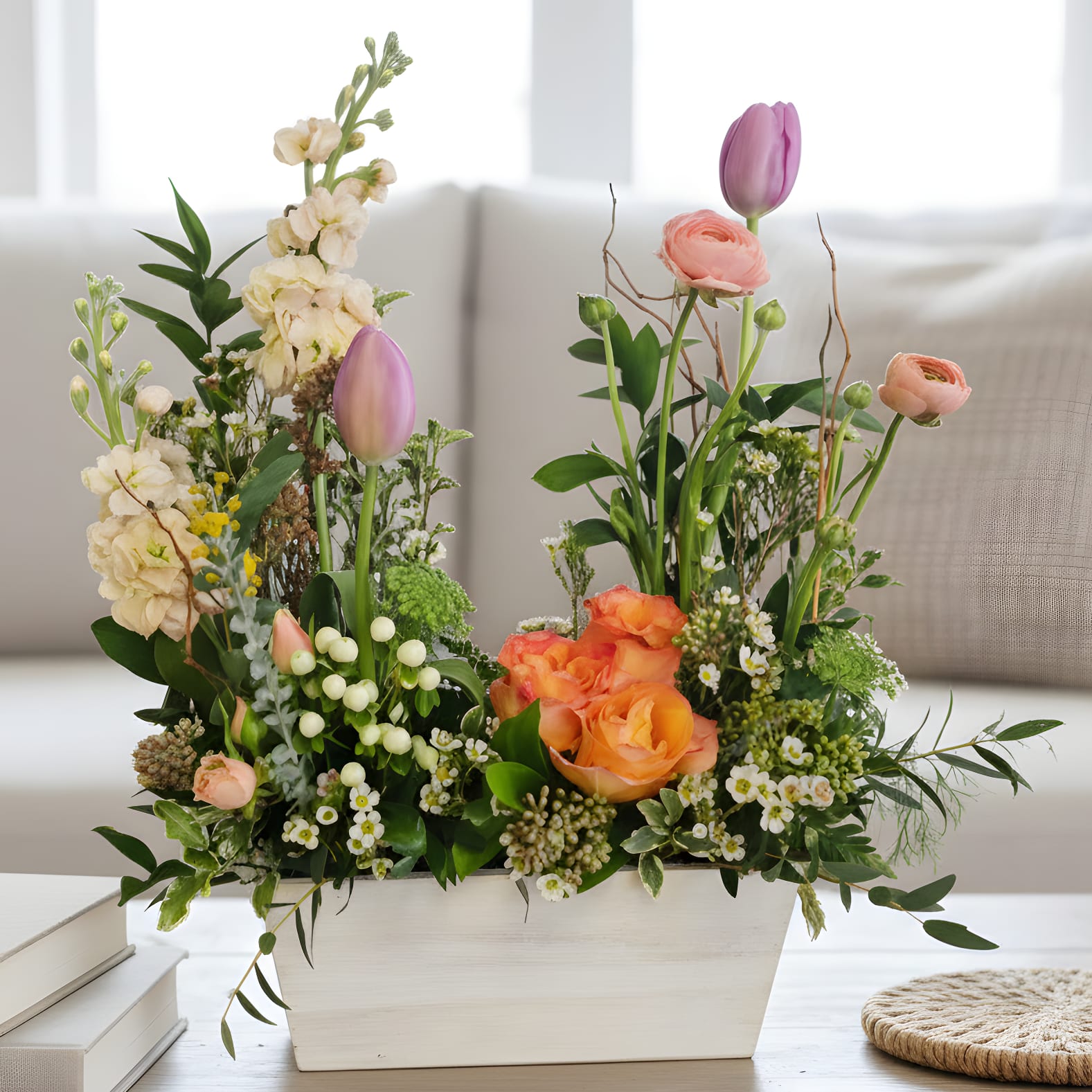 Spring Garden Flower Bouquet