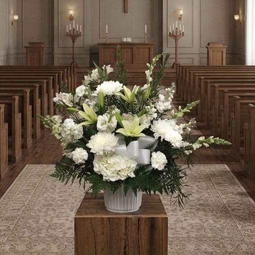 Majestic Whites Traditional Arrangement