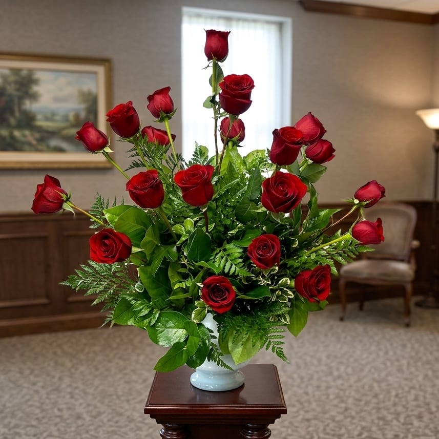 Red Rose Traditional Arrangement