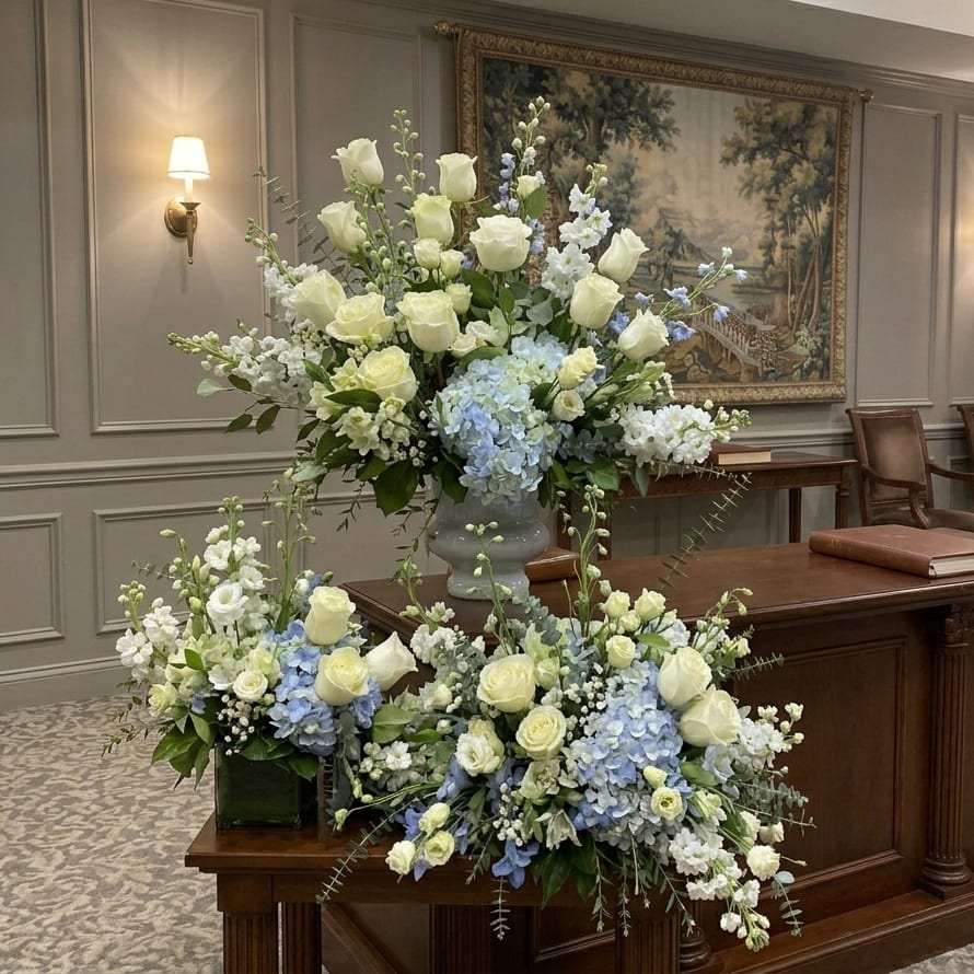 Sympathy Collection in Blue & White