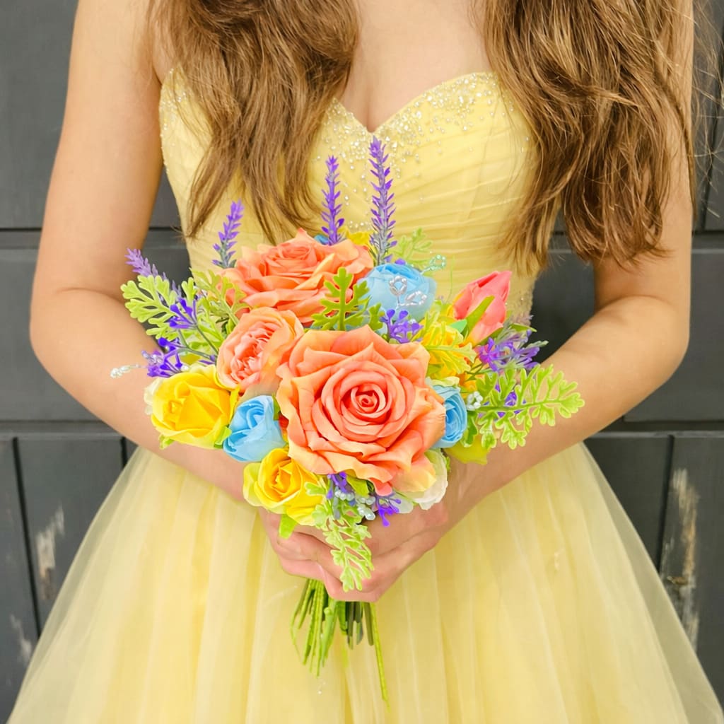 Pastel Garden Prom Bouquet