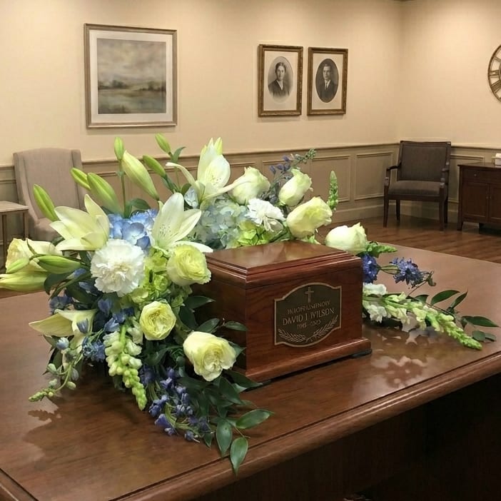 Serenity Memorial Cremation Arrangement Flower Bouquet