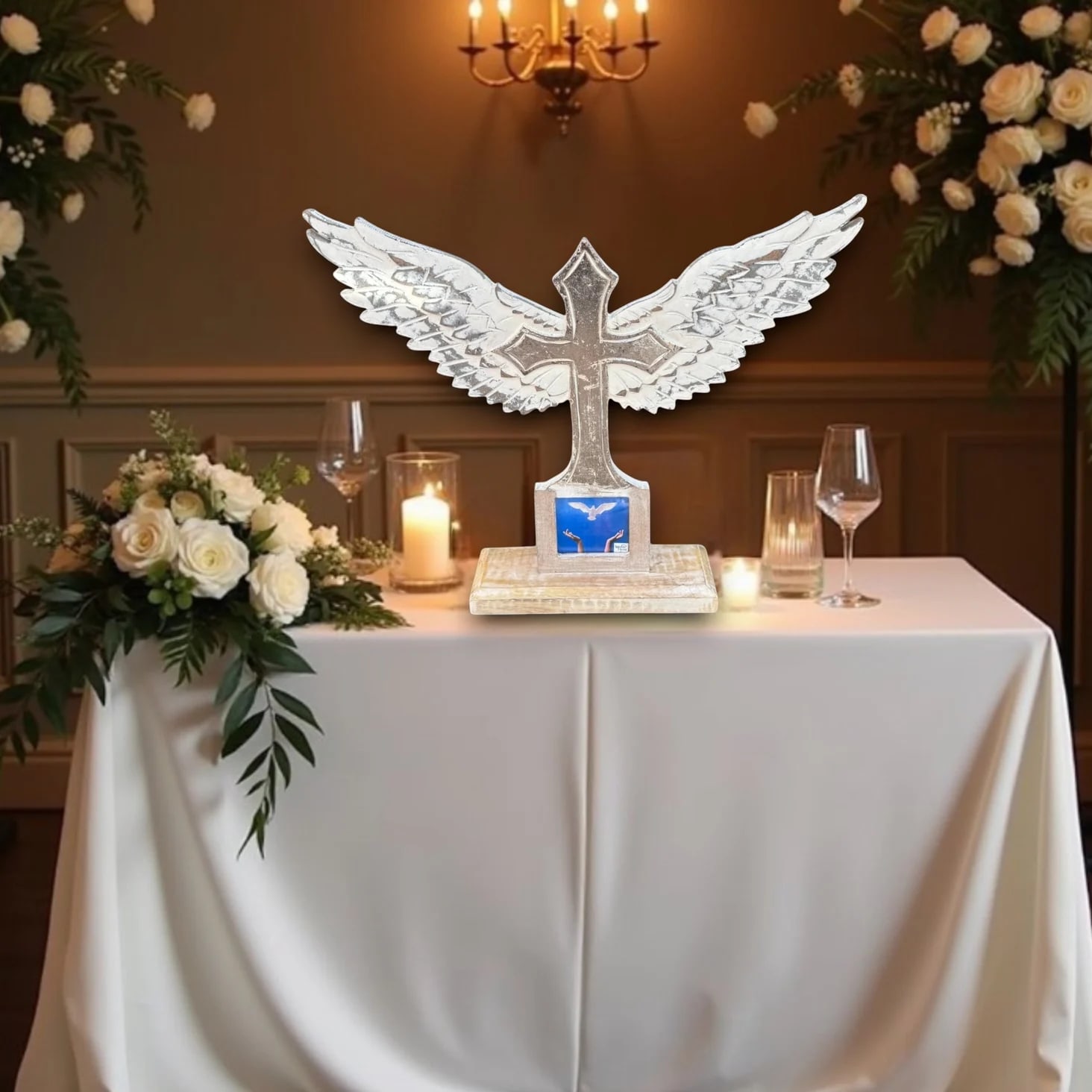 Display Cross with Wings