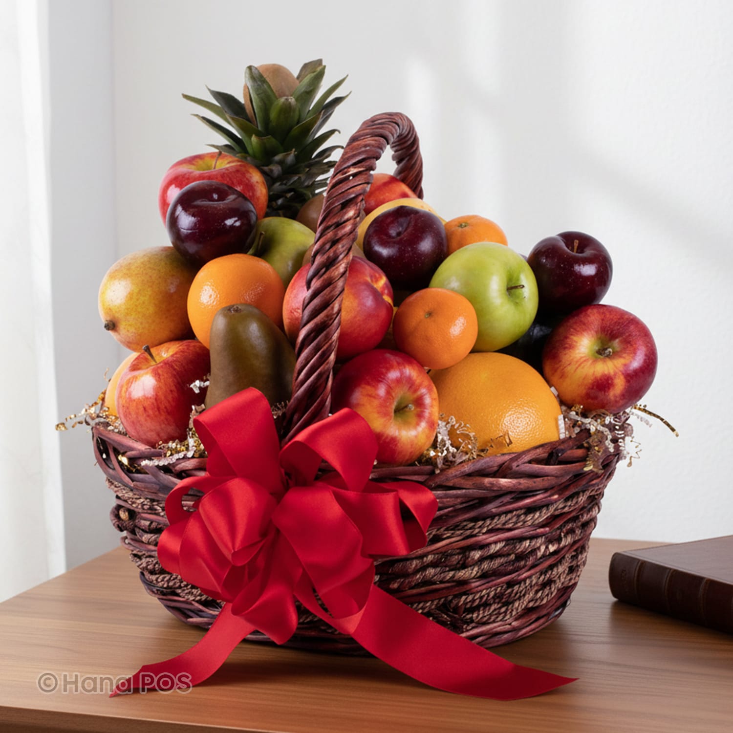 Christmas Fruit Basket Flower Bouquet