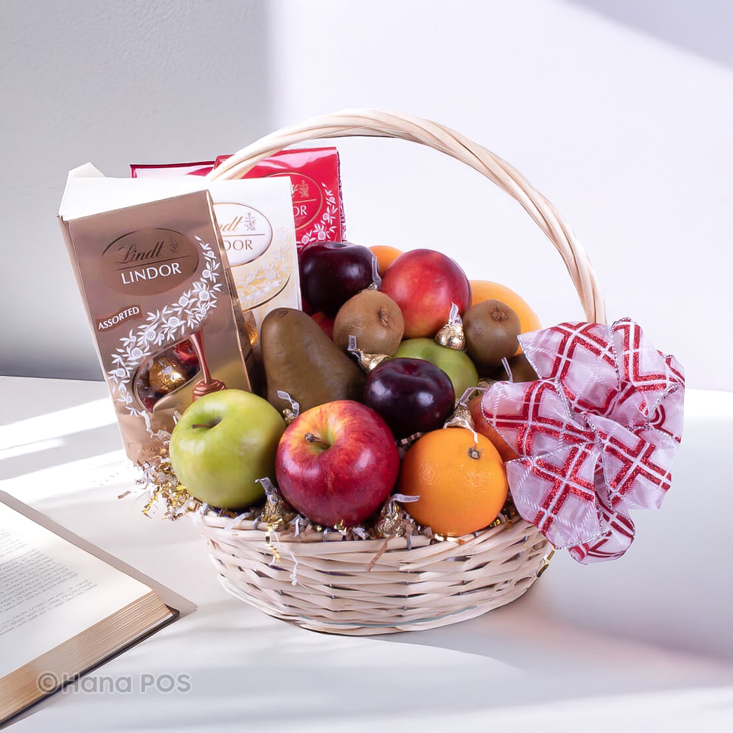 Christmas Fruit Basket Flower Bouquet