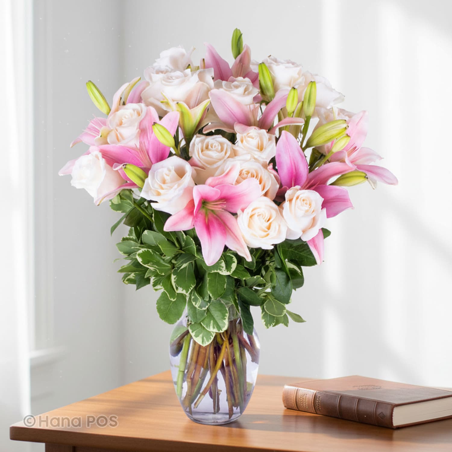 Lily & Rose Romance Flower Bouquet