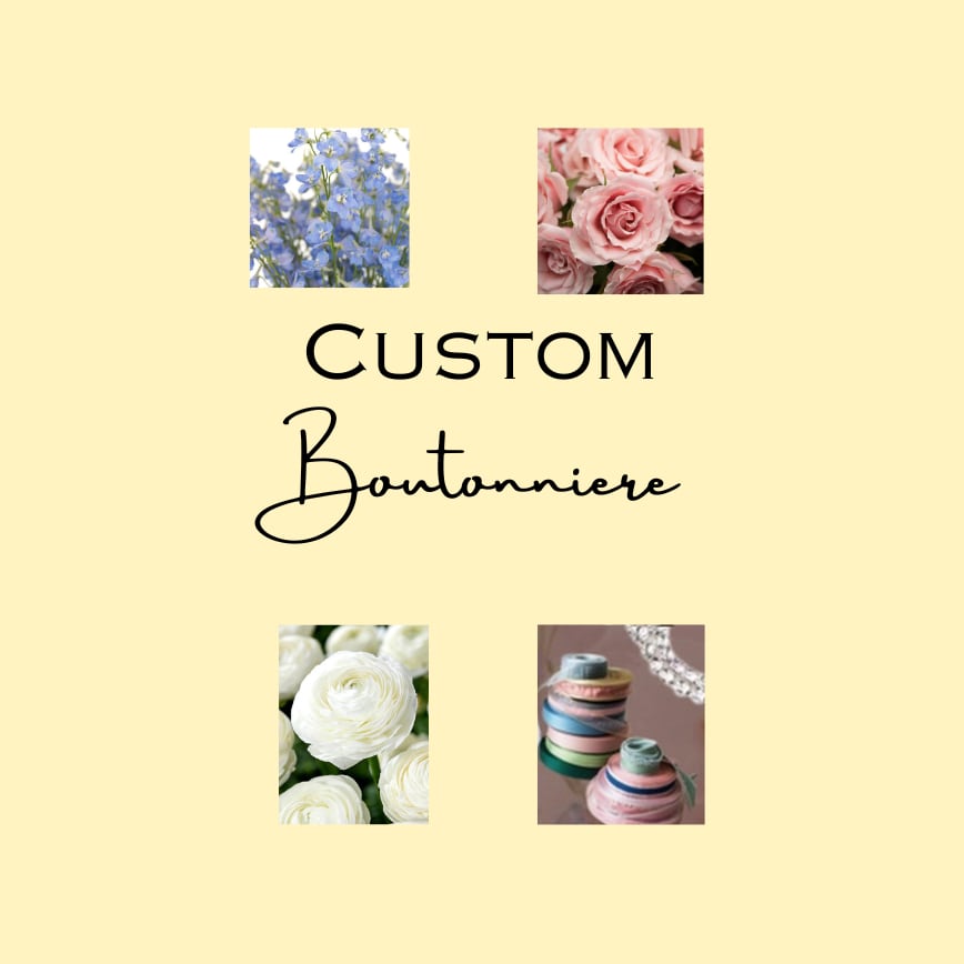 custom boutonniere Flower Bouquet