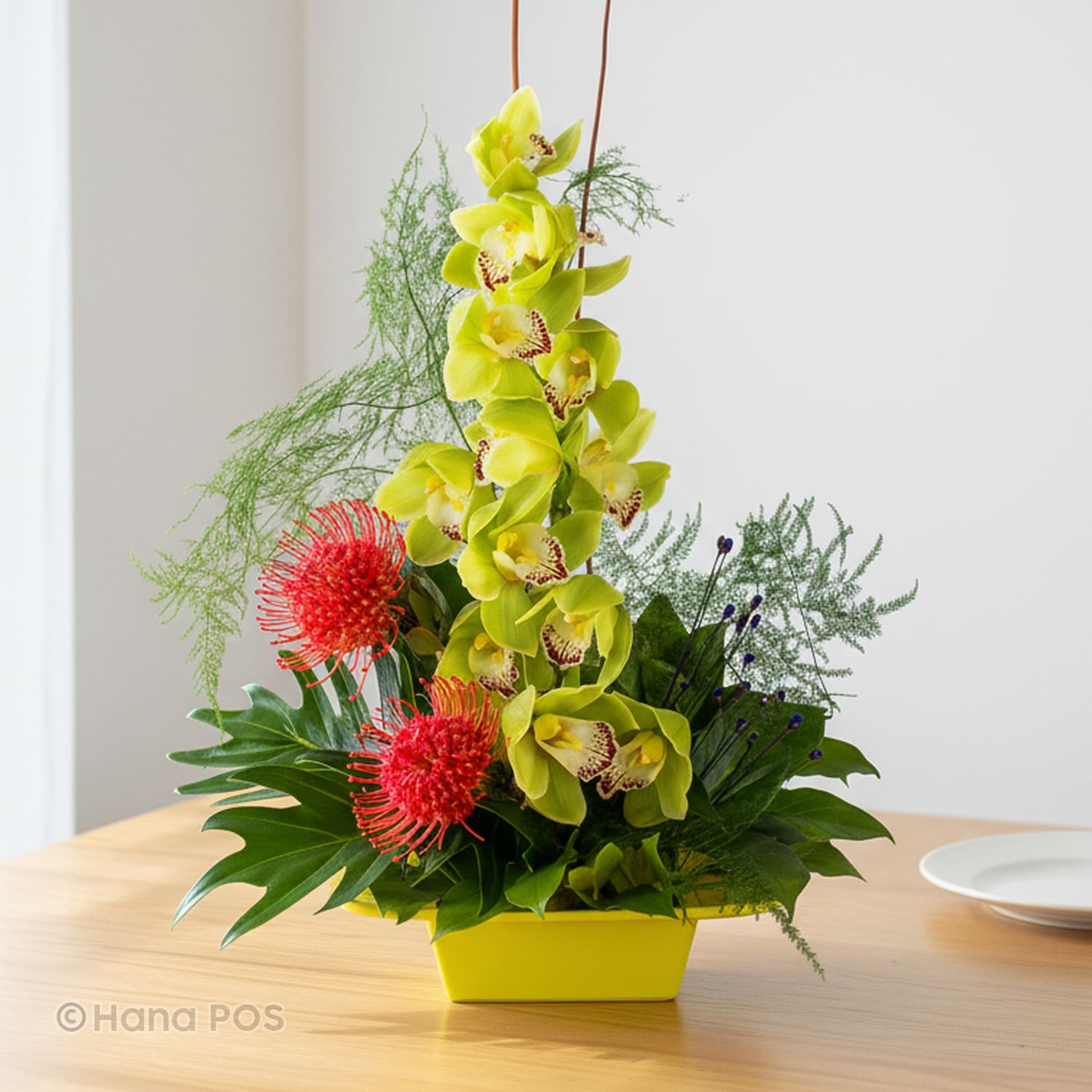 Modern Cymbidium Orchids Flower Bouquet