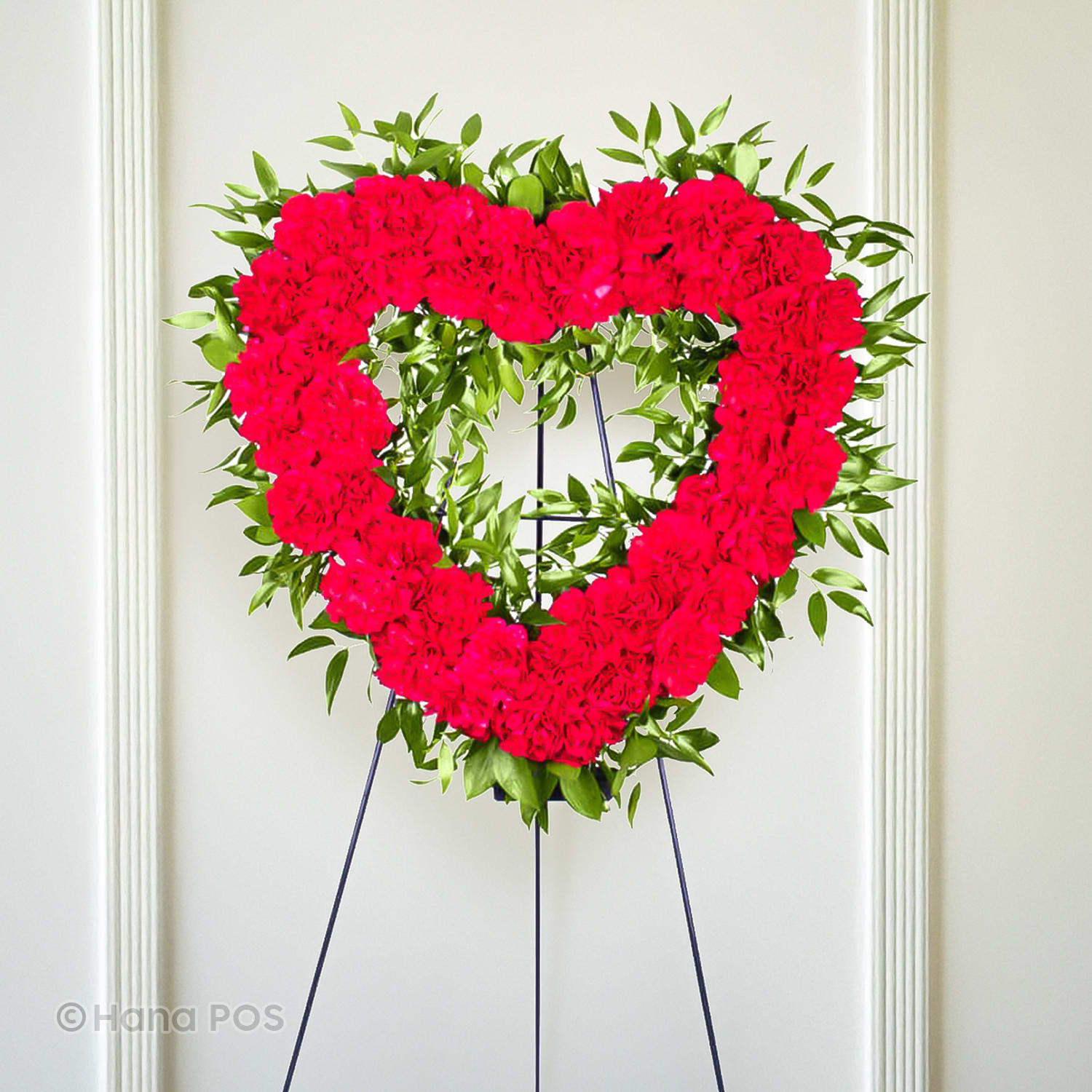 Carnation Heart Wreath