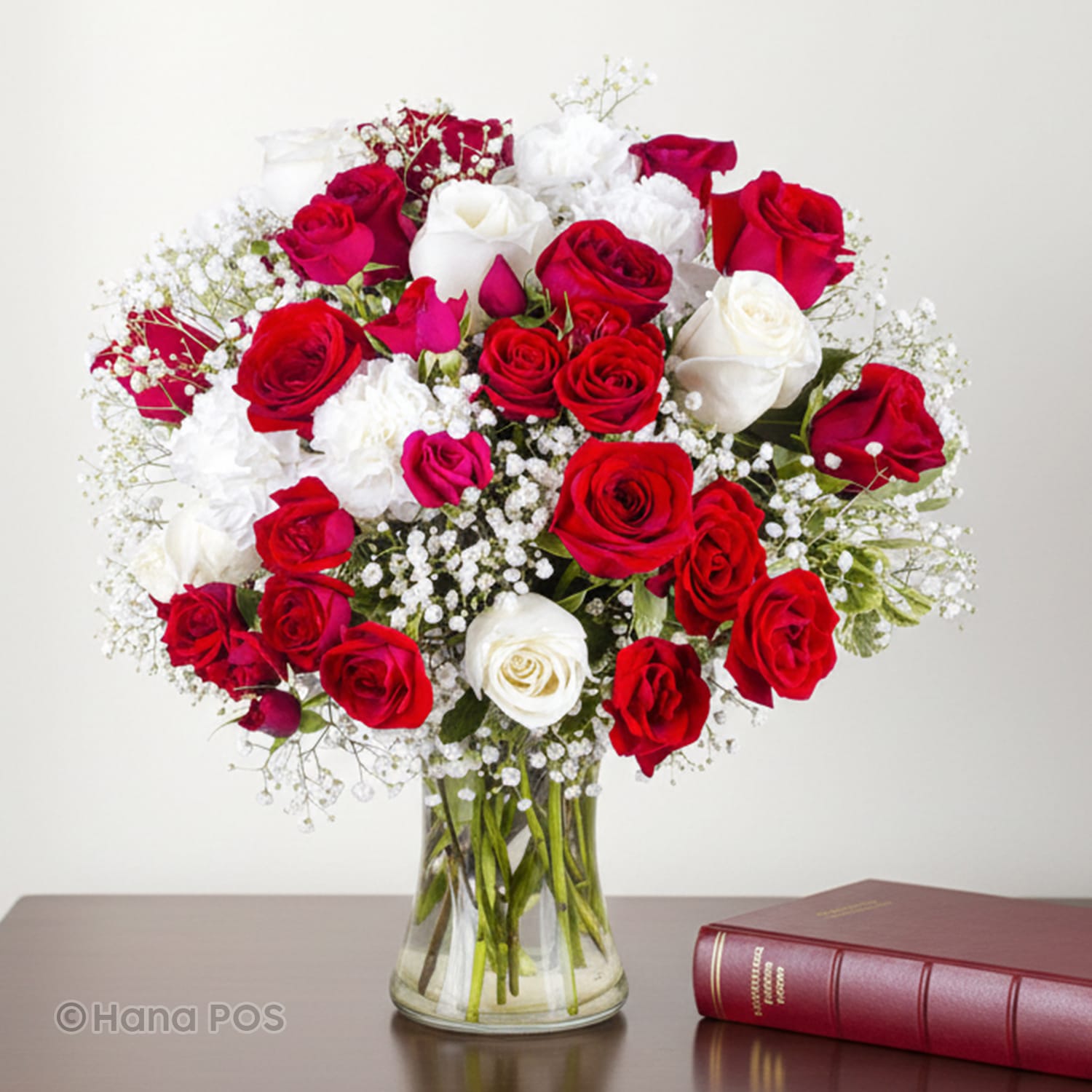 Red and White Memories Flower Bouquet