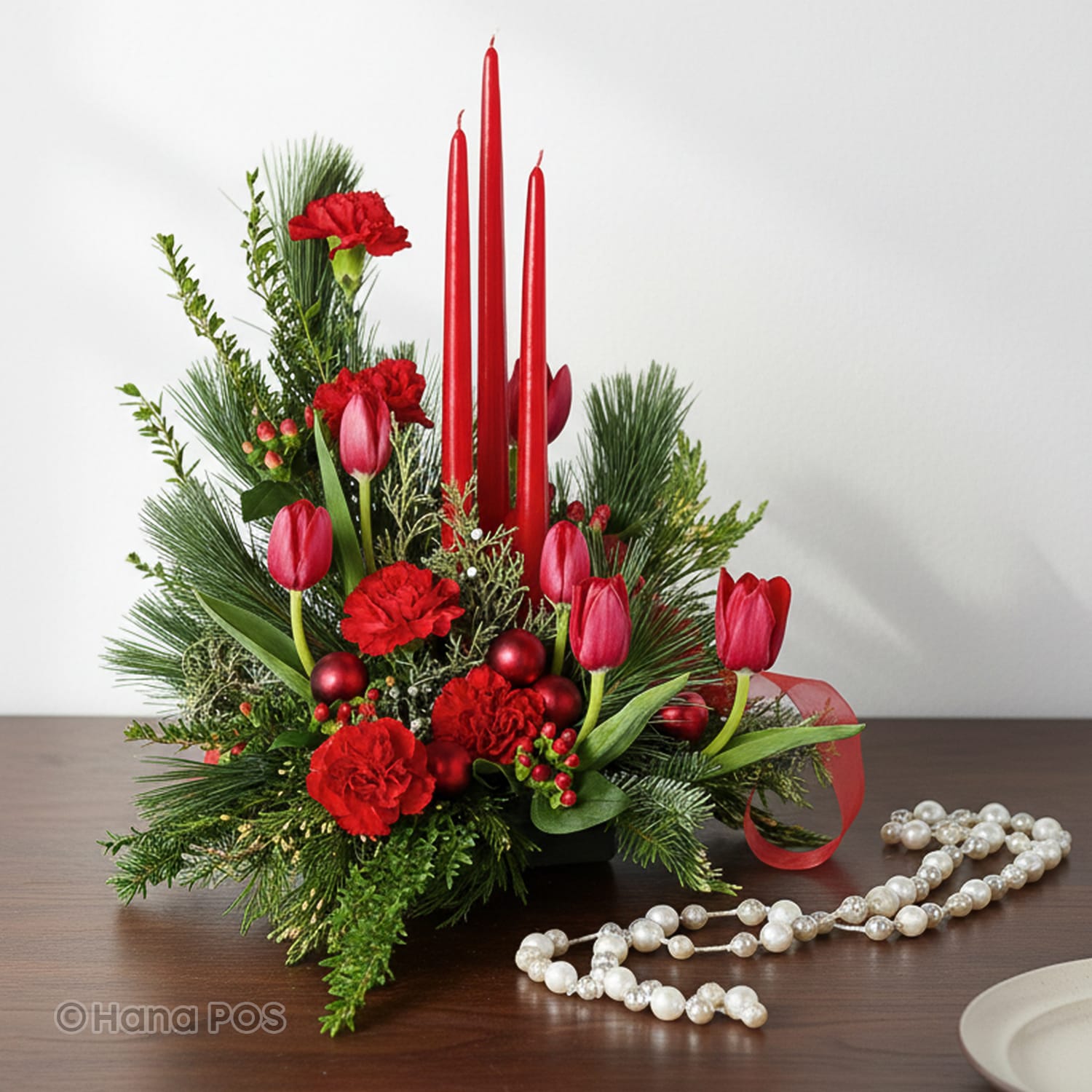 Red Beauty Centerpiece 