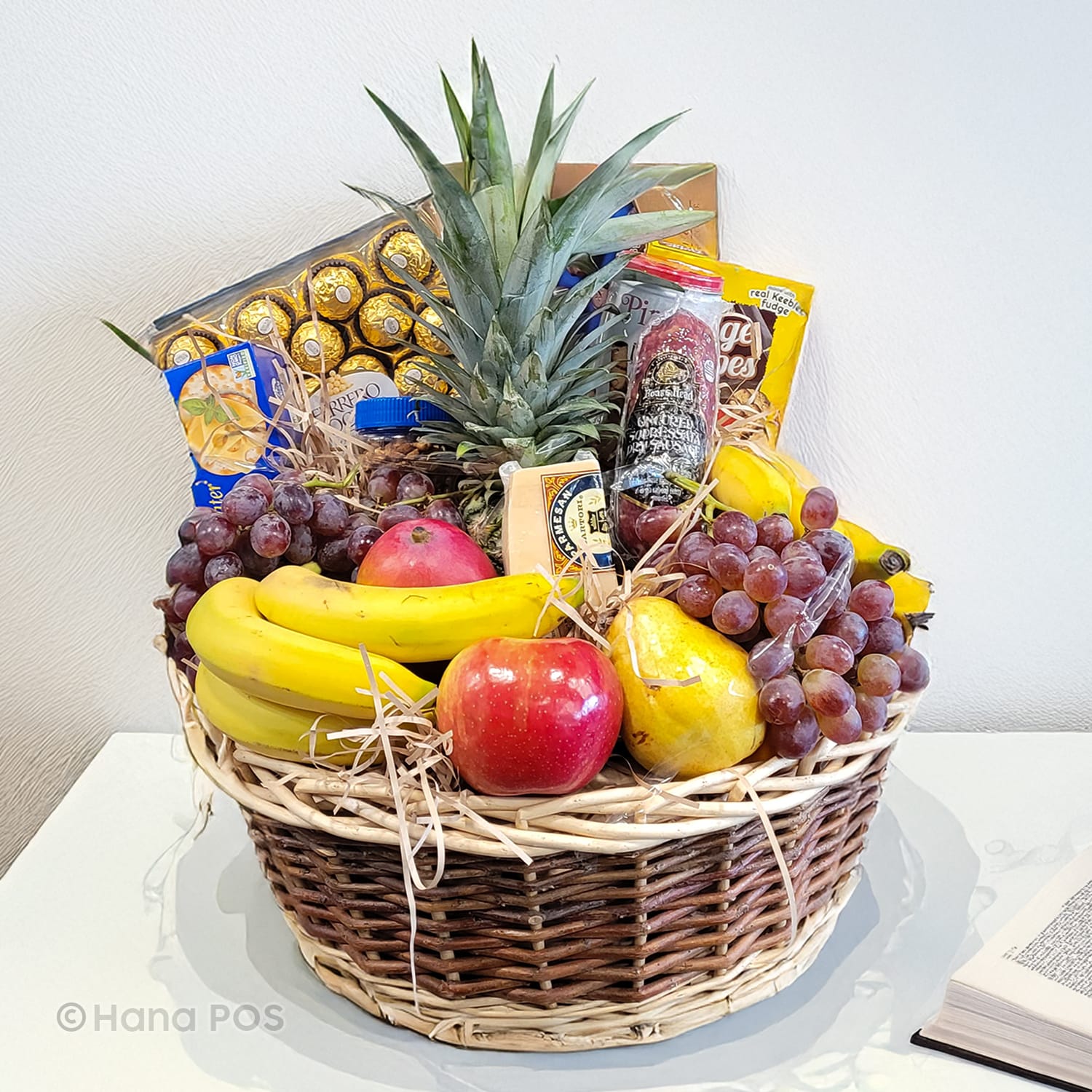 Thank You Fruit Basket Flower Bouquet