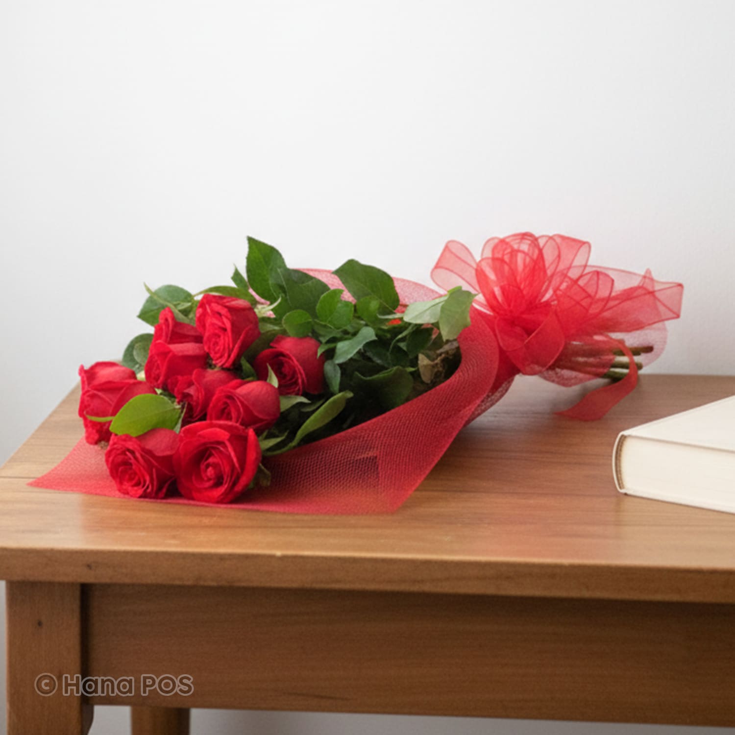 Long Stem Red Roses Wrapped