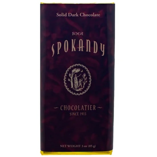 Spokandy Solid Dark Chocolate Bar
