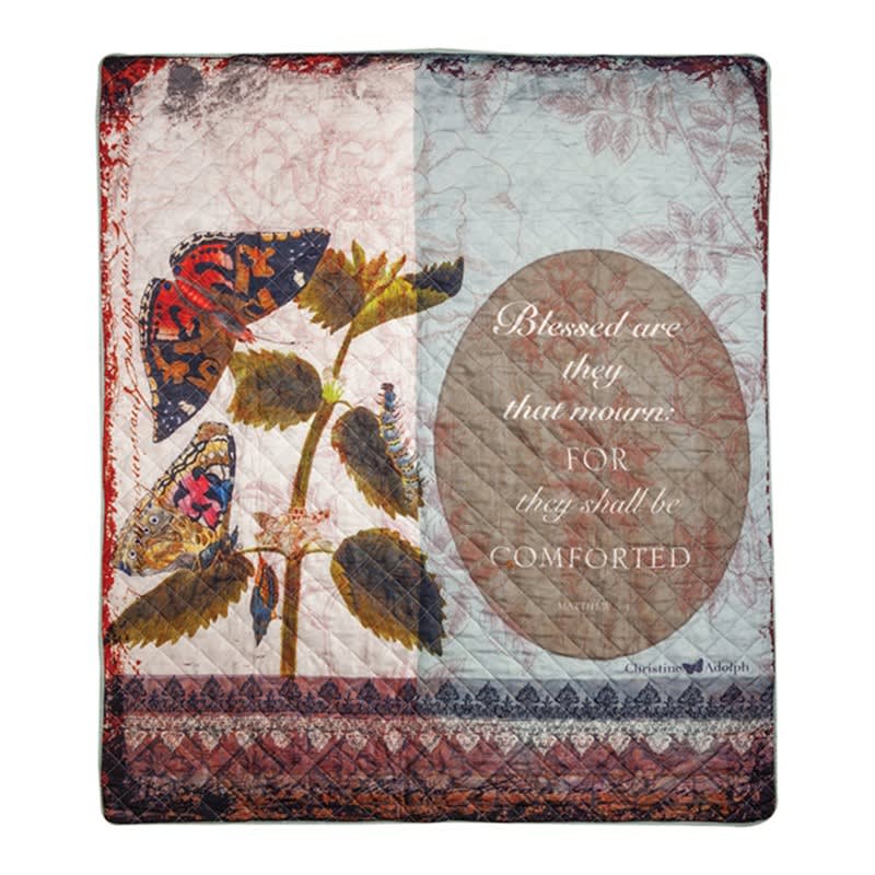 Blessed are they that Mourn Quilt Throw
