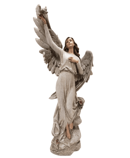 SYMPATHY KEEPSAKE - ANGEL REACHING TO SKY