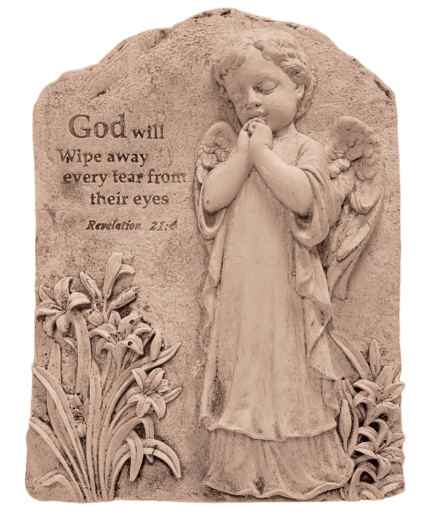 SYMPATHY PLAQUE - GOD WILL WIPE AWAY EVERY TEAR