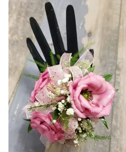 THREE PINK LISIANTHUS