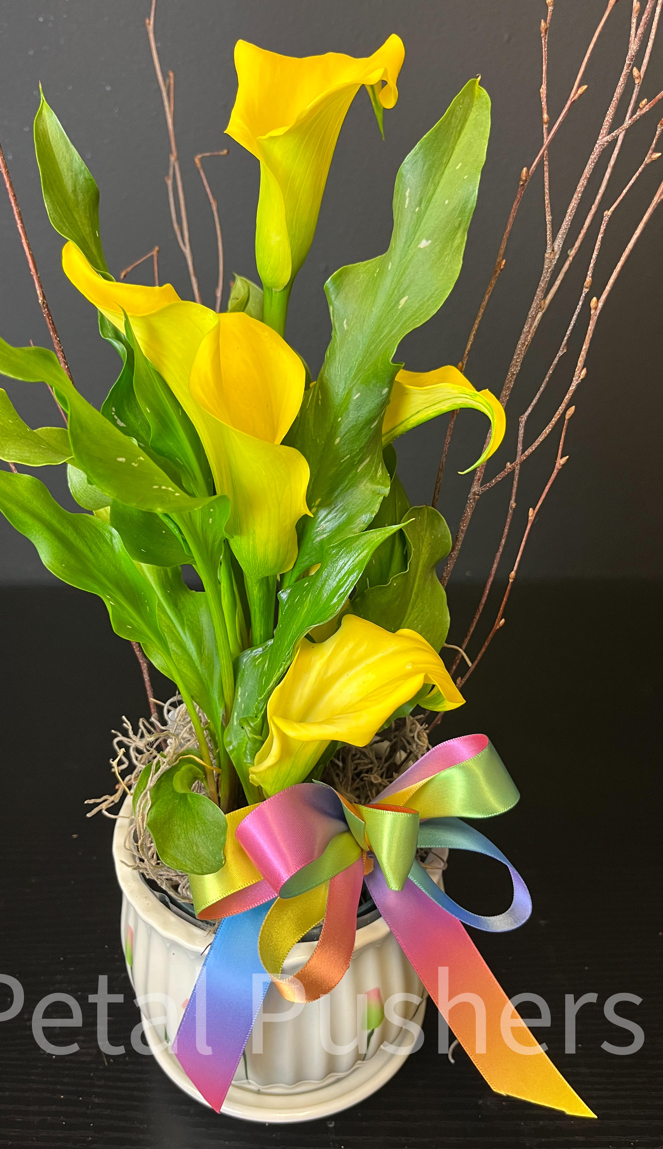 Yellow Calla lily Flower Bouquet