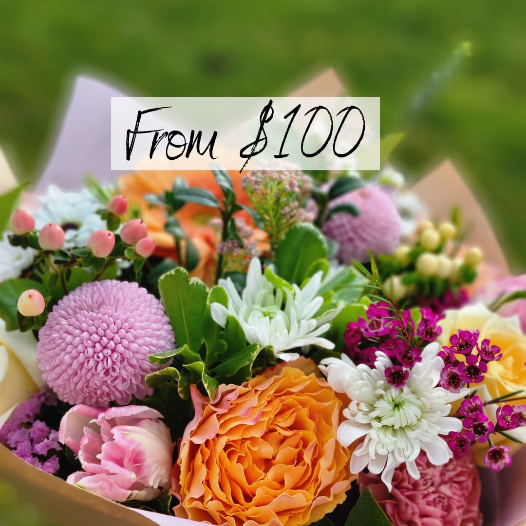 $100 Handtied Bouquet - SAME DAY DELIVERY