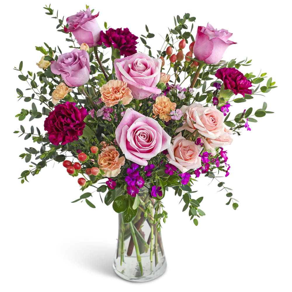 Luxe Berry Blush Flower Bouquet