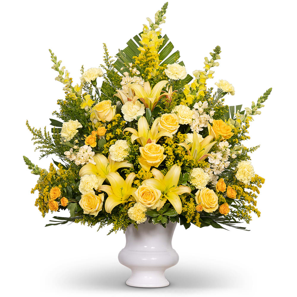Radiant Remembrance Urn Flower Bouquet