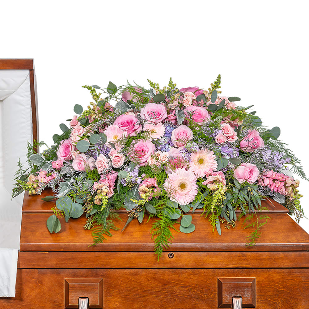 Glorious Garden Casket Spray Flower Bouquet