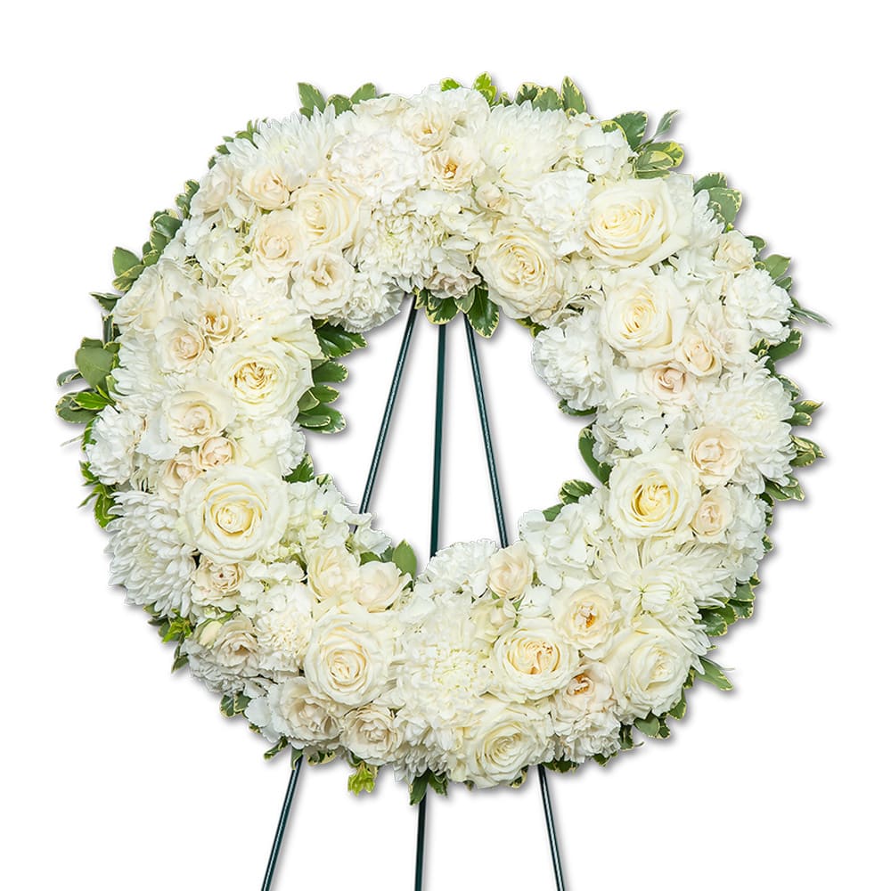 Pure Serenity Wreath Flower Bouquet