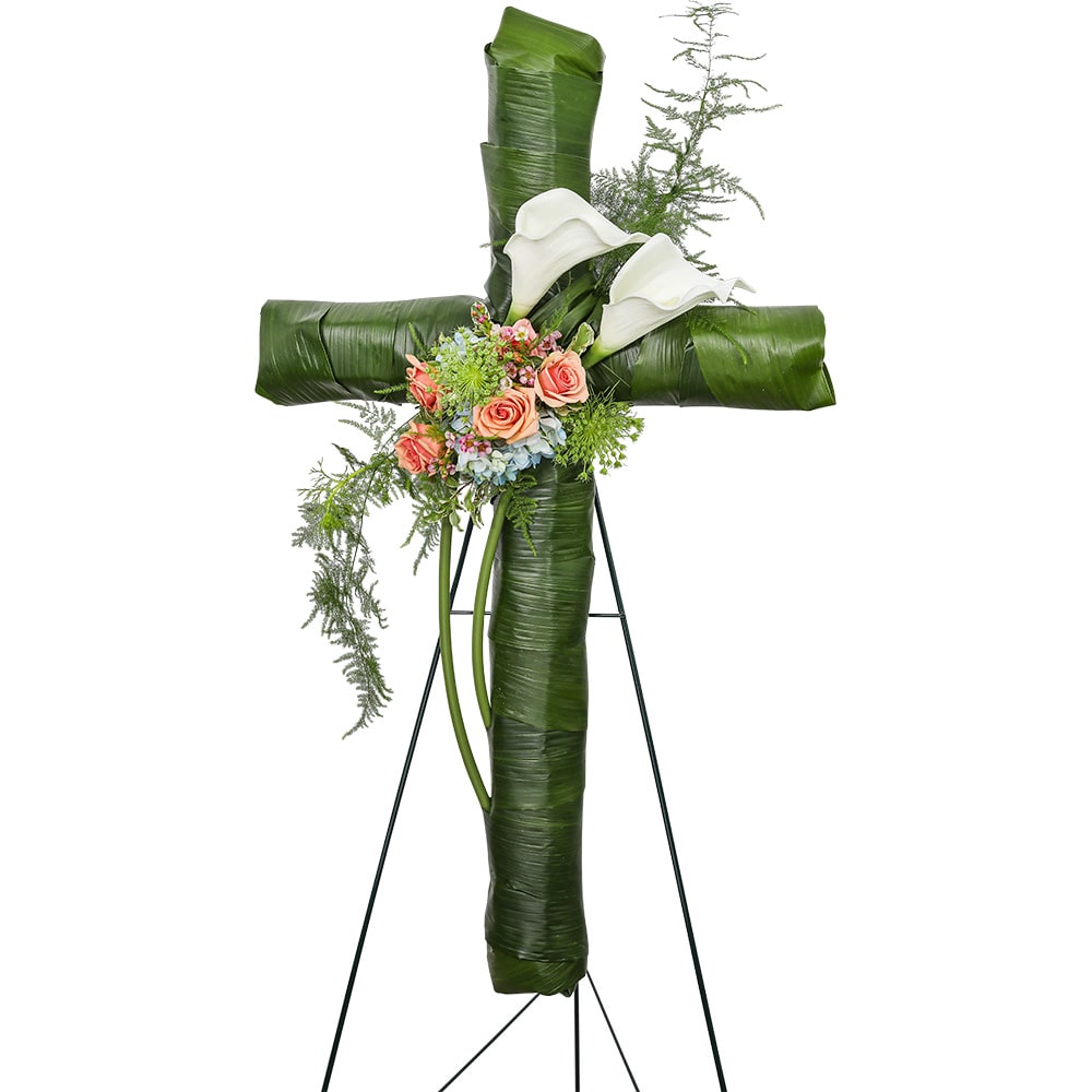 Meadow of Memories Cross Flower Bouquet