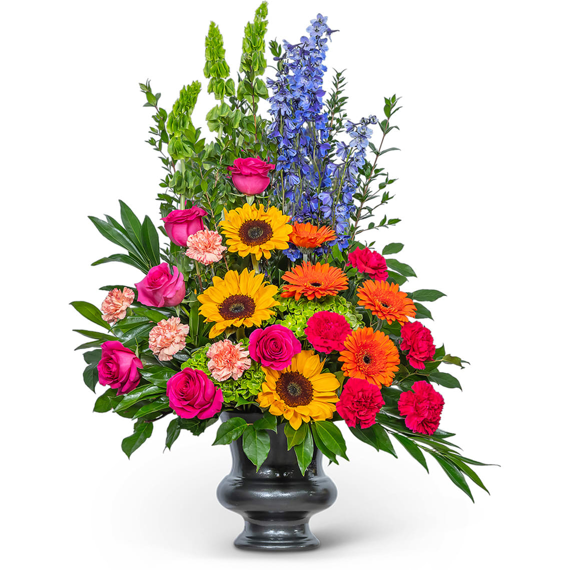 Forever Blooming Bright Urn Flower Bouquet