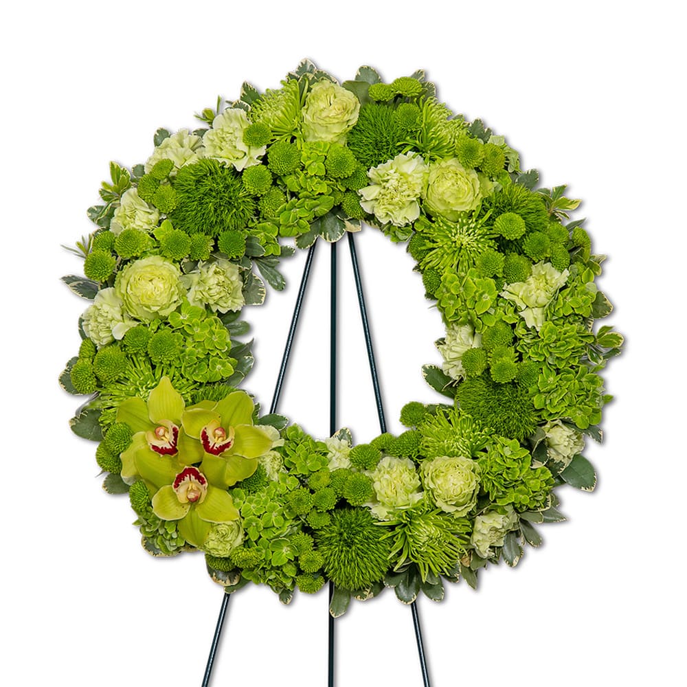 Tranquil Oasis Wreath Flower Bouquet