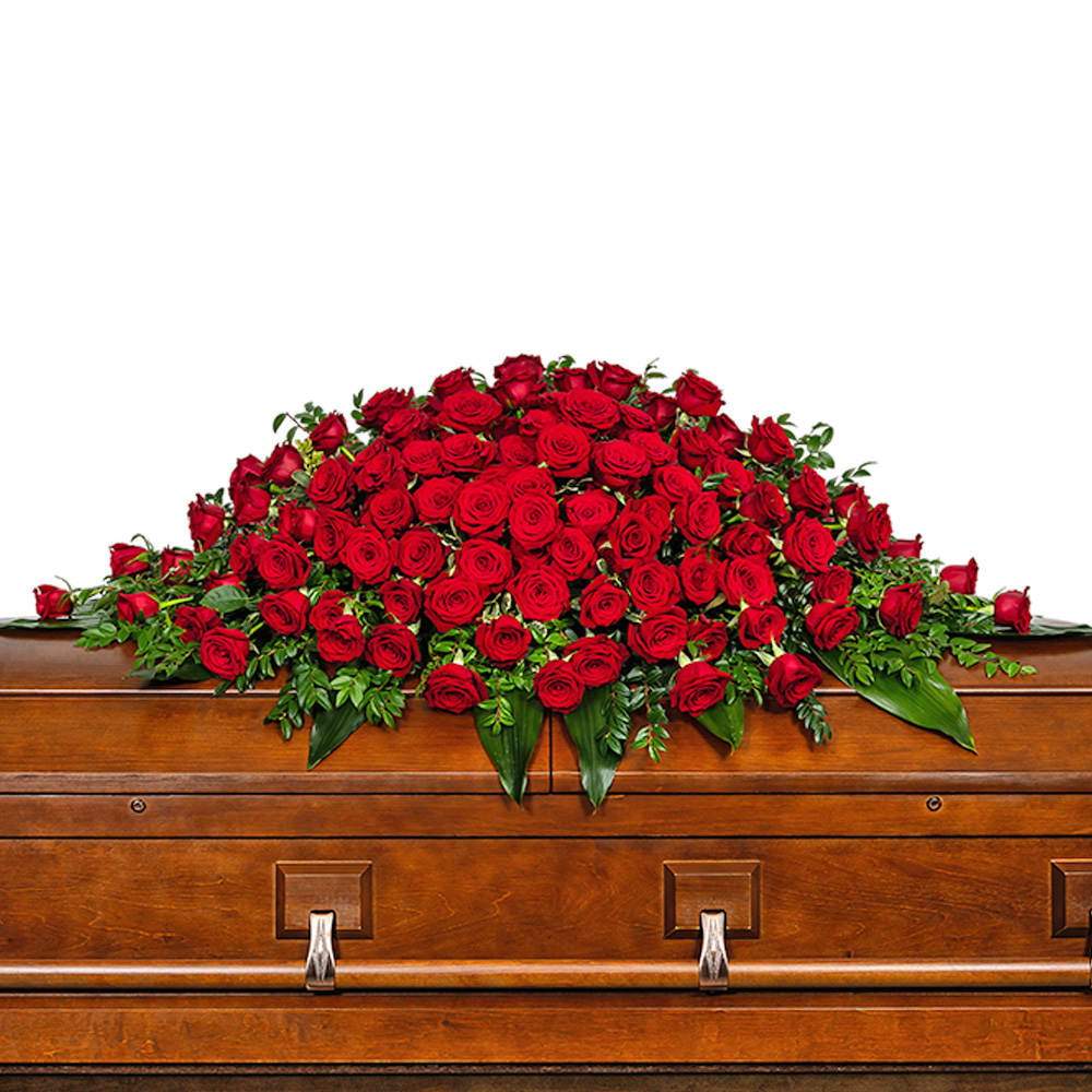 Everlasting Beauty Closed Casket Spray Flower Bouquet