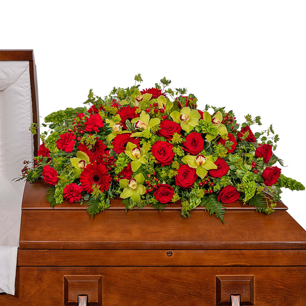 Infinite Love Casket Spray Flower Bouquet