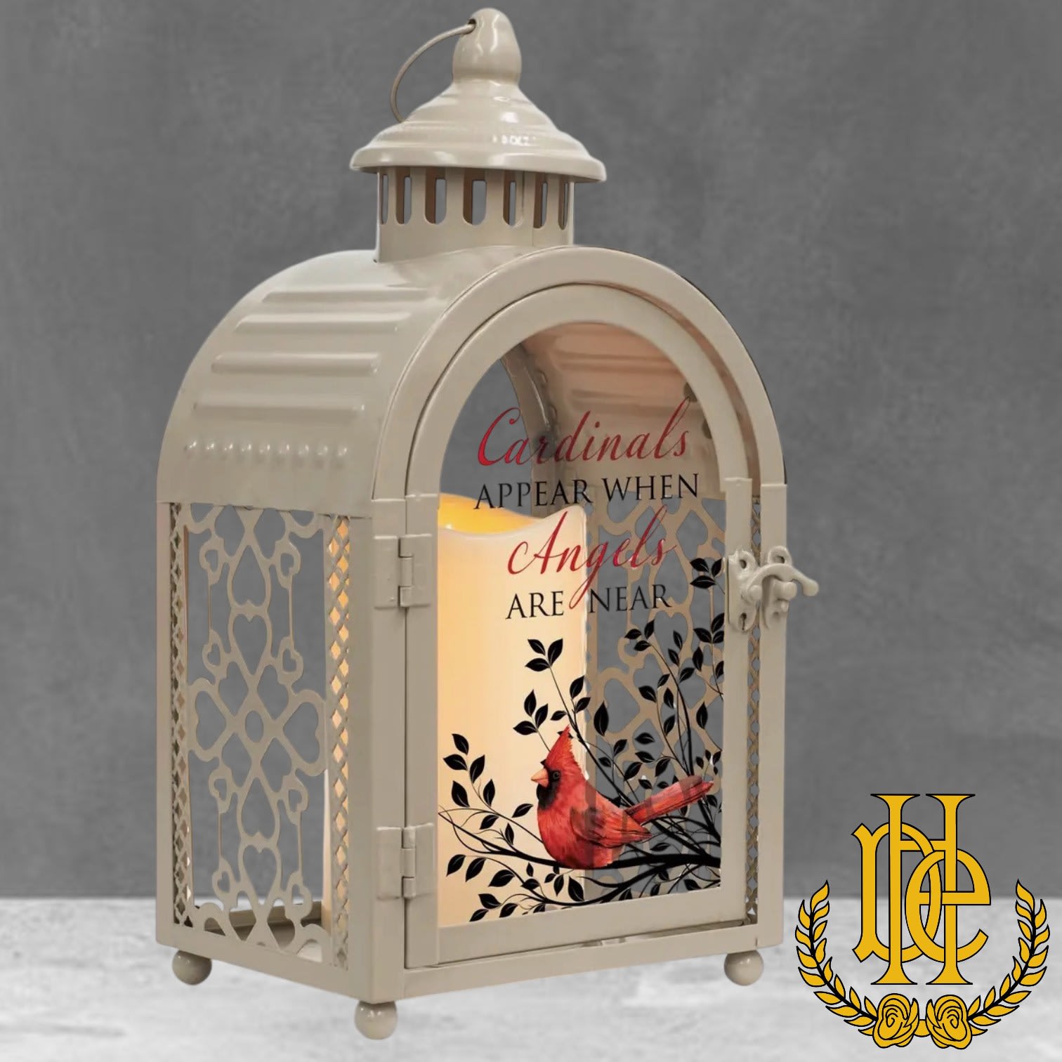 Cardinals Appear When Angels Are Near Lantern Flower Bouquet