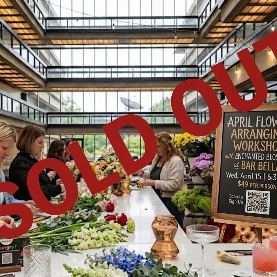 SOLD OUT: April Flower Arranging Workshopat Bar Bella