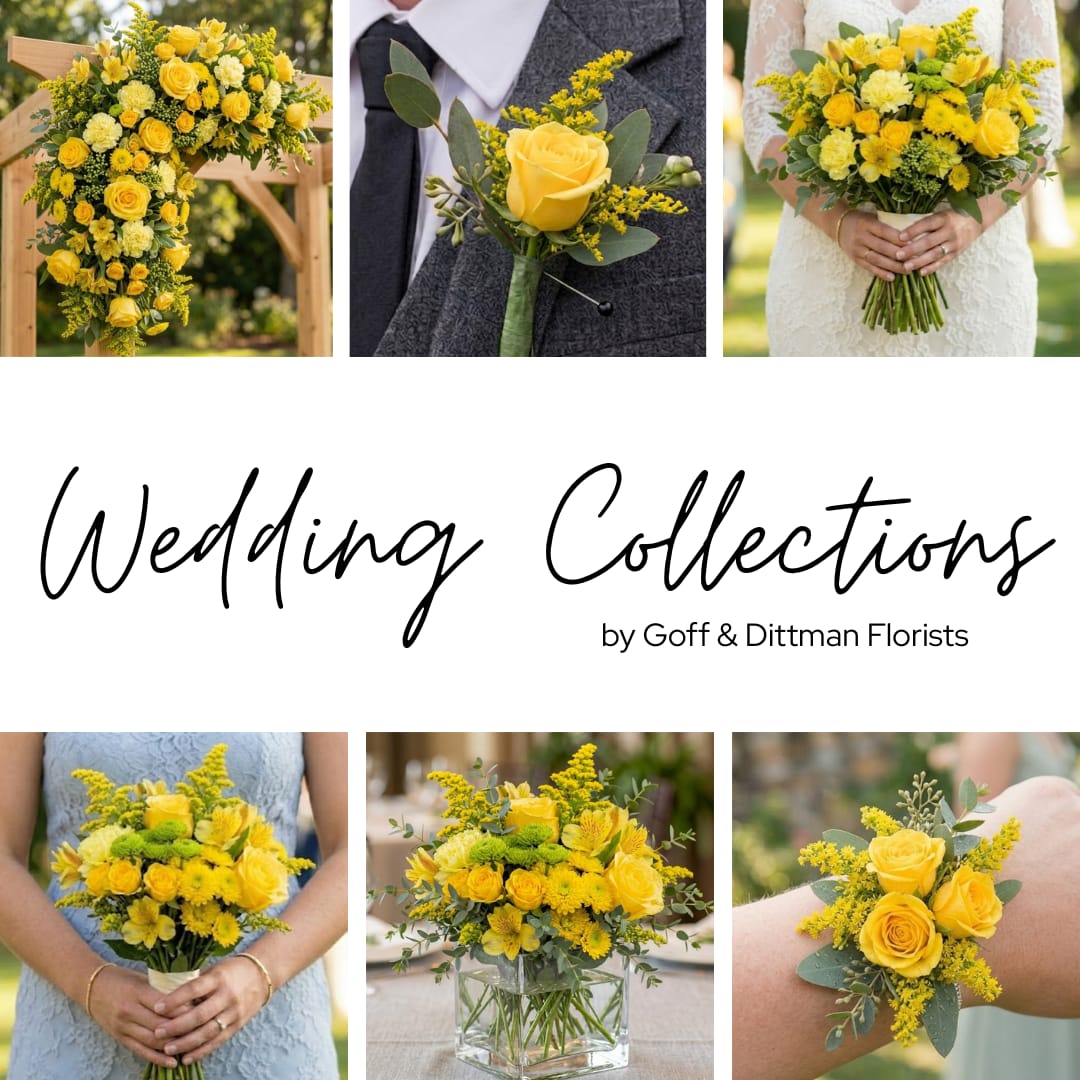 Goldenrod Wedding Collection Flower Bouquet