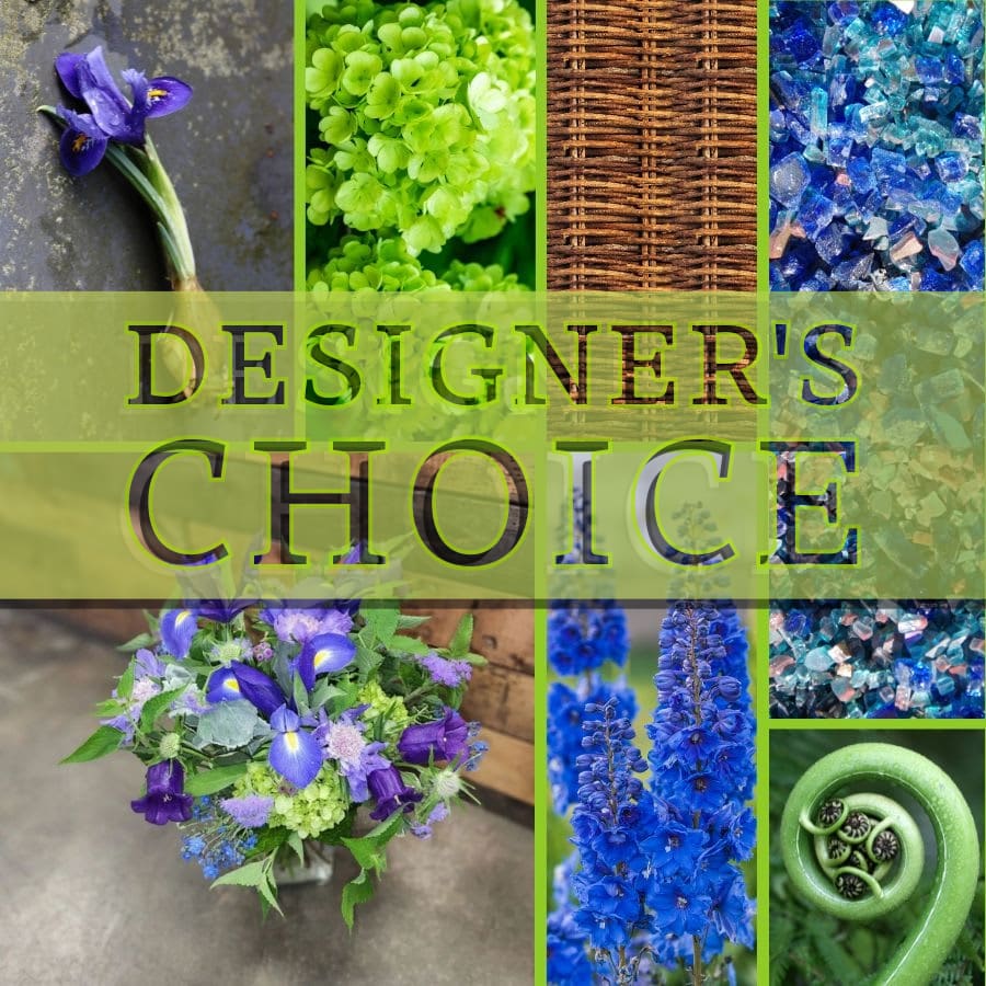Spring Rain & Pistachio- Designer's Choice Flower Bouquet