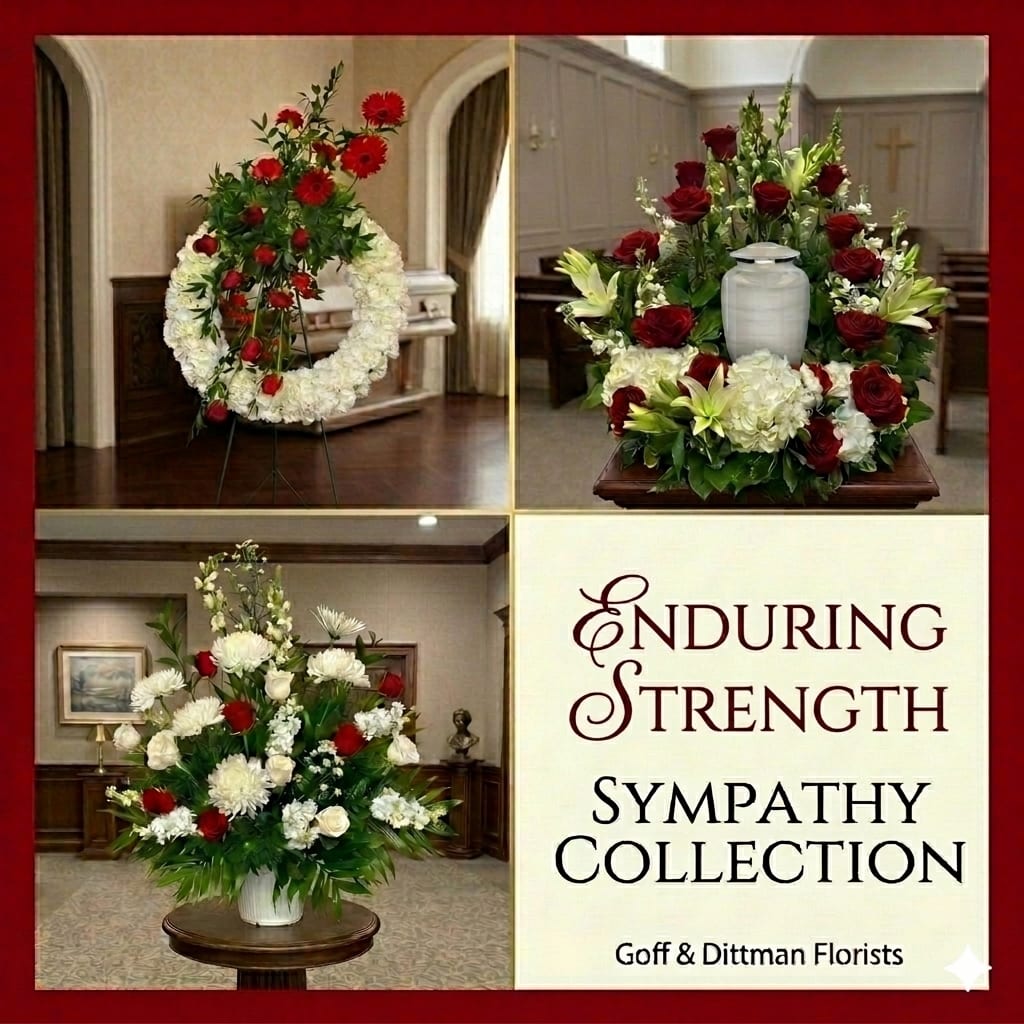 Enduring Strength Sympathy Collection Flower Bouquet