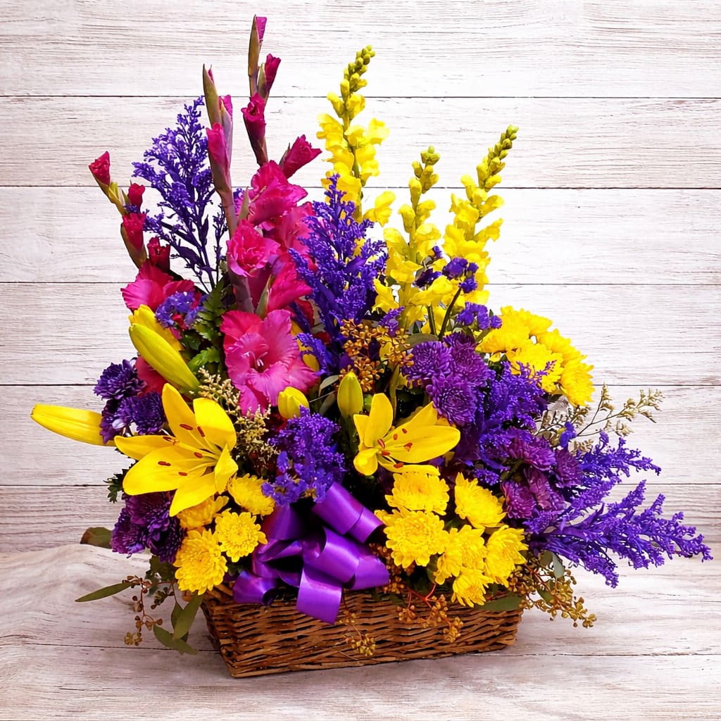 Basket of Memories Flower Bouquet