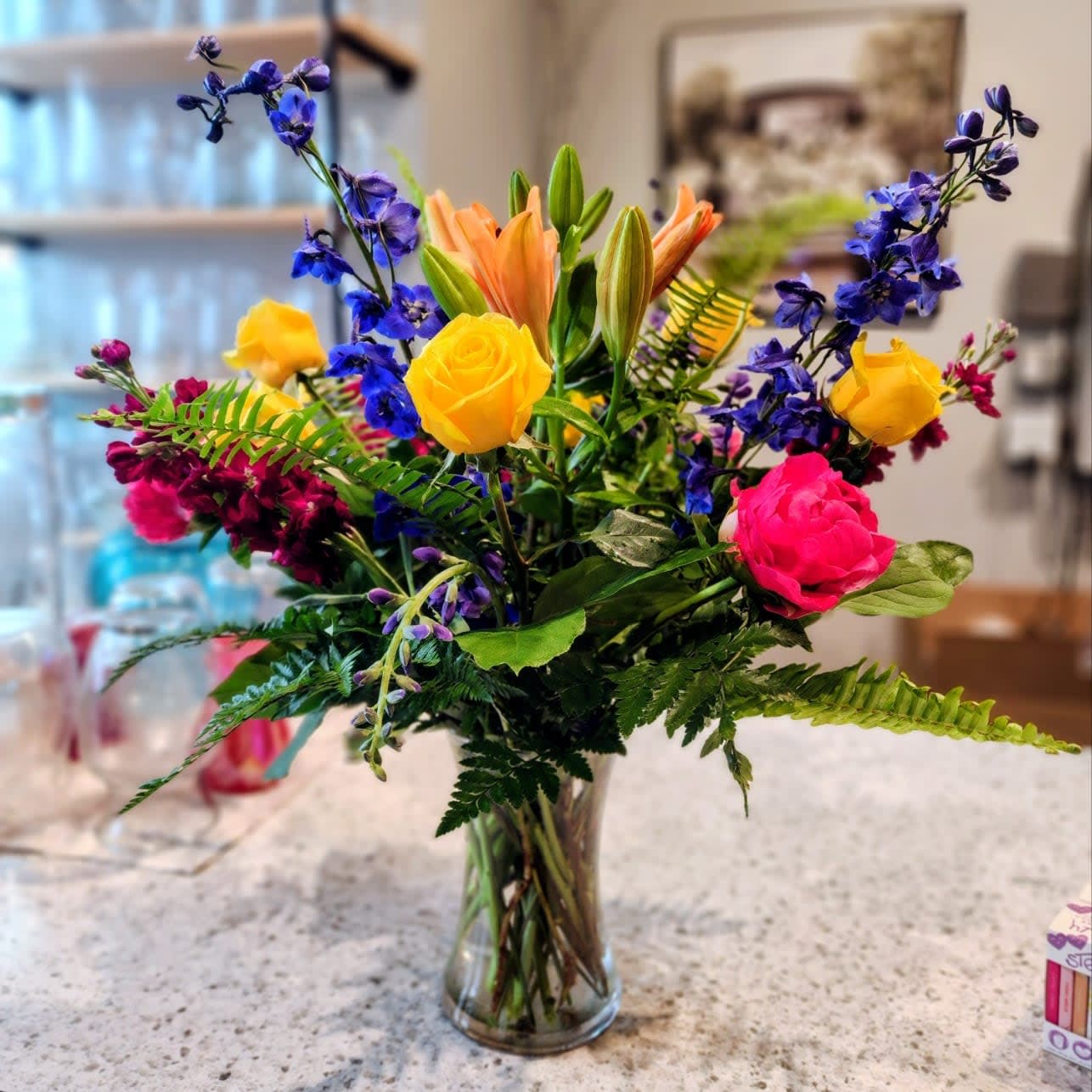 Traditional Style, Bright, Luxurious Arrangement Flower Bouquet