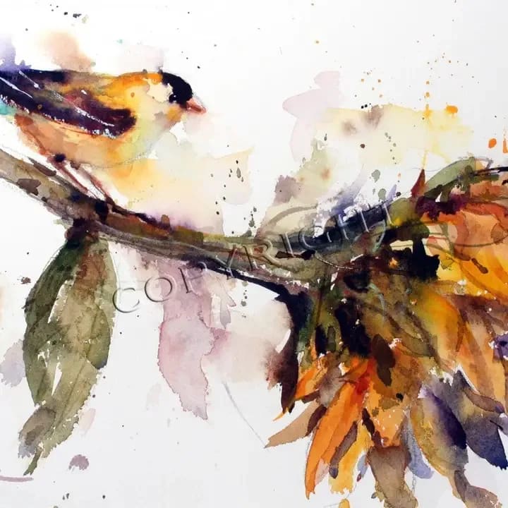 Bird & Sunflower Flower Bouquet